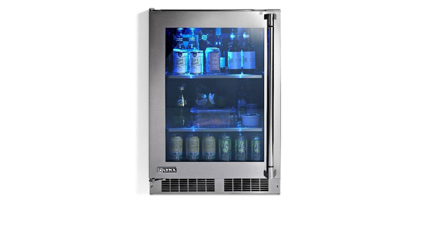 Lynx LN24REFGL 24" Outdoor Refrigerator With Glass Door, Left Hinge (Ln24Refgl)