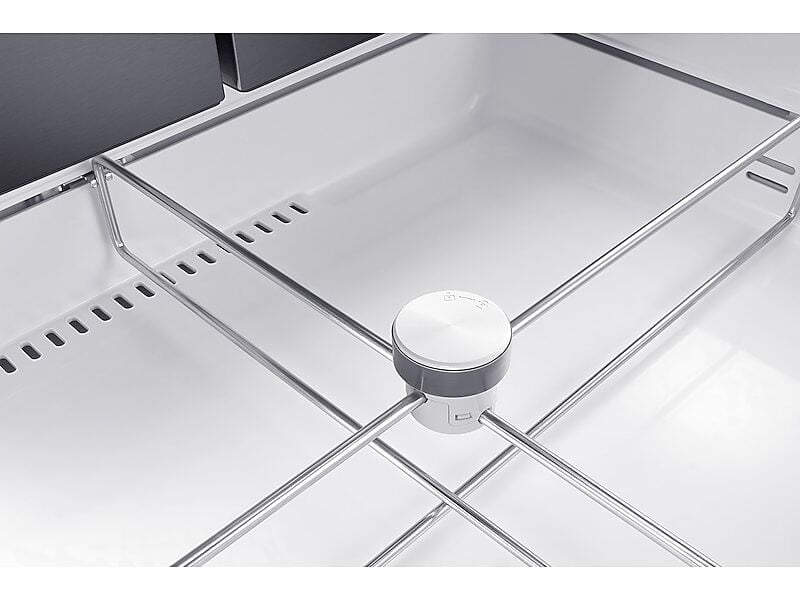 Samsung RF24R7201SG 23 Cu. Ft. Counter Depth 4-Door French Door Refrigerator With Flexzone&#8482; Drawer In Black Stainless Steel