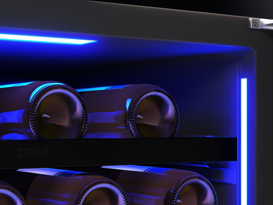 Zephyr PRW24C02CPG 24" Panel Ready Dual Zone Wine Cooler