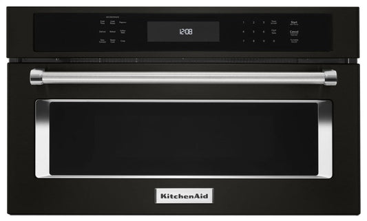 Kitchenaid KMBP107EBS 27" Built In Microwave Oven With Convection Cooking - Black Stainless Steel With Printshield™ Finish