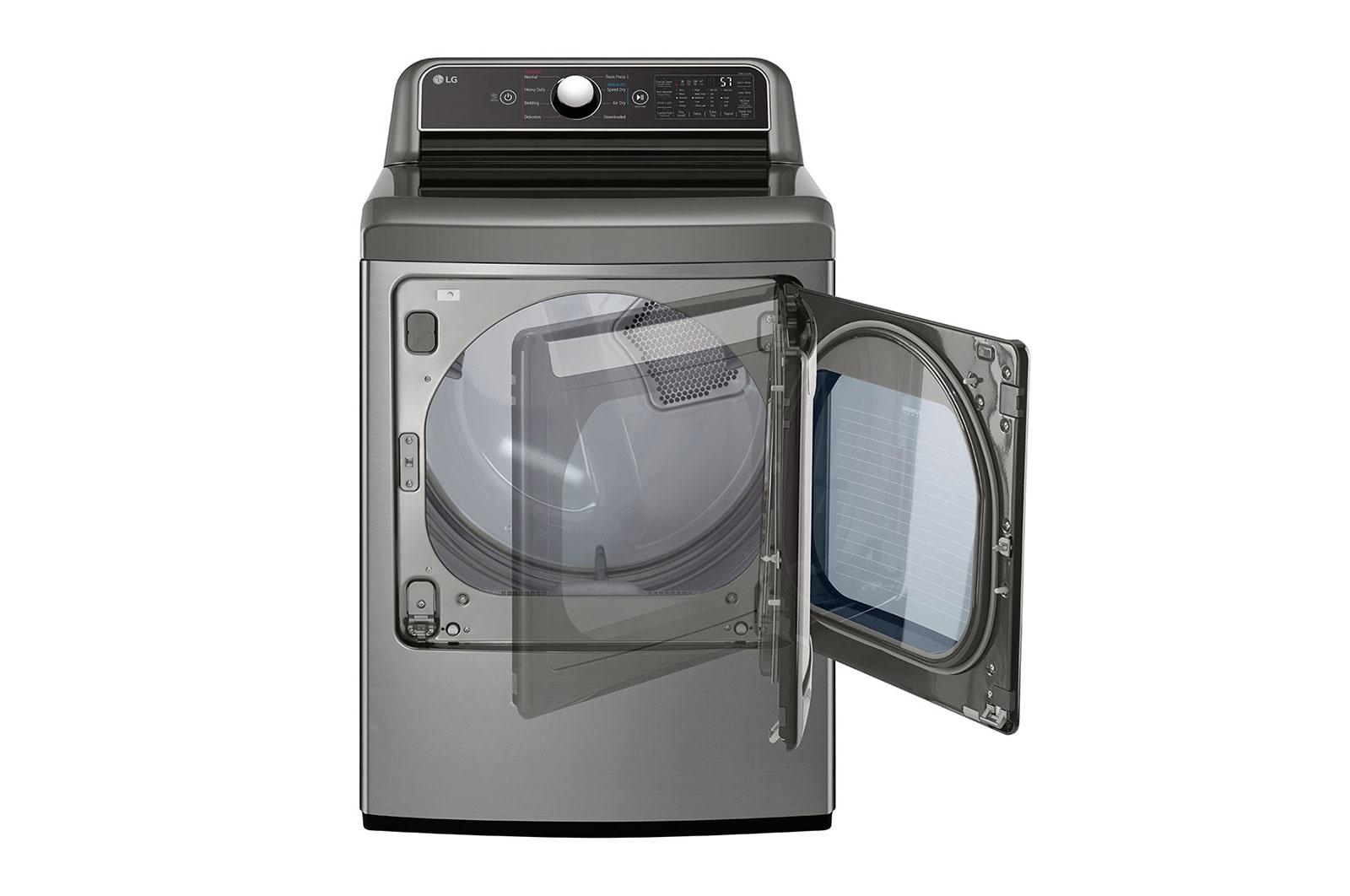 Lg DLG7401VE 7.3 Cu. Ft. Ultra Large Capacity Smart Wi-Fi Enabled Rear Control Gas Dryer With Easyload™ Door