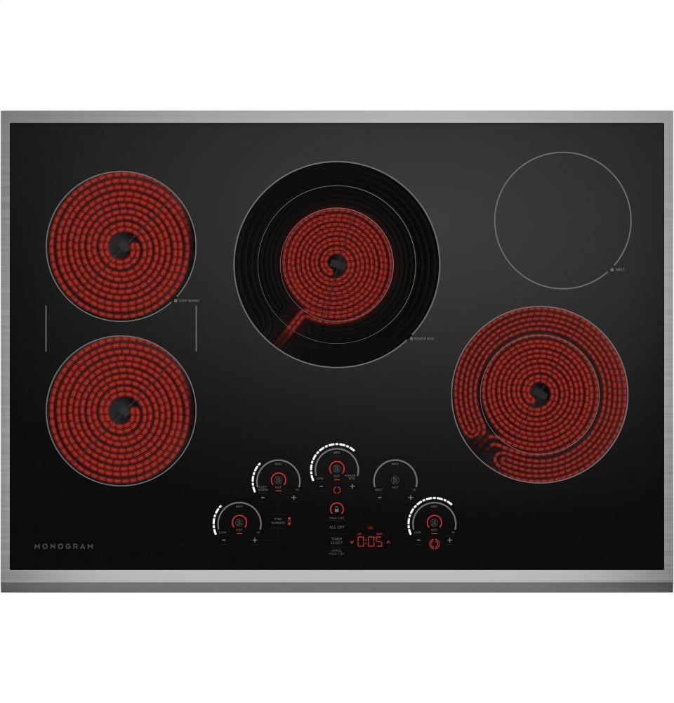 Monogram ZEU30RSJSS Monogram 30" Touch Control Electric Cooktop