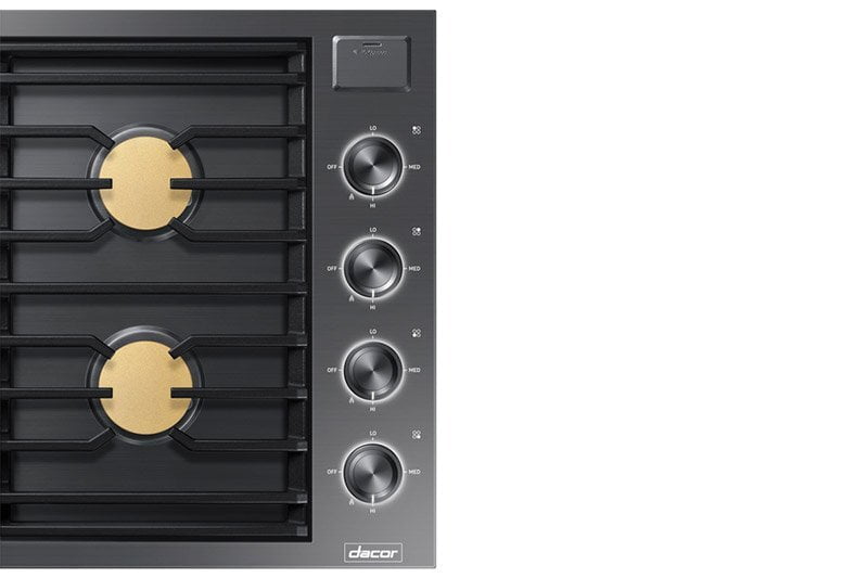 Dacor DTG30M954FS 30" Gas Cooktop, Silver Stainless Steel, Natural Gas