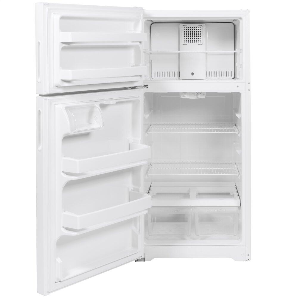Hotpoint HPE16BTNLWW Hotpoint® Energy Star® 15.6 Cu. Ft. Recessed Handle Top-Freezer Refrigerator