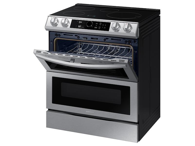Samsung NE63T8951SS 6.3 Cu. Ft. Smart Slide-In Induction Range With Flex Duo&#8482;, Smart Dial & Air Fry In Stainless Steel