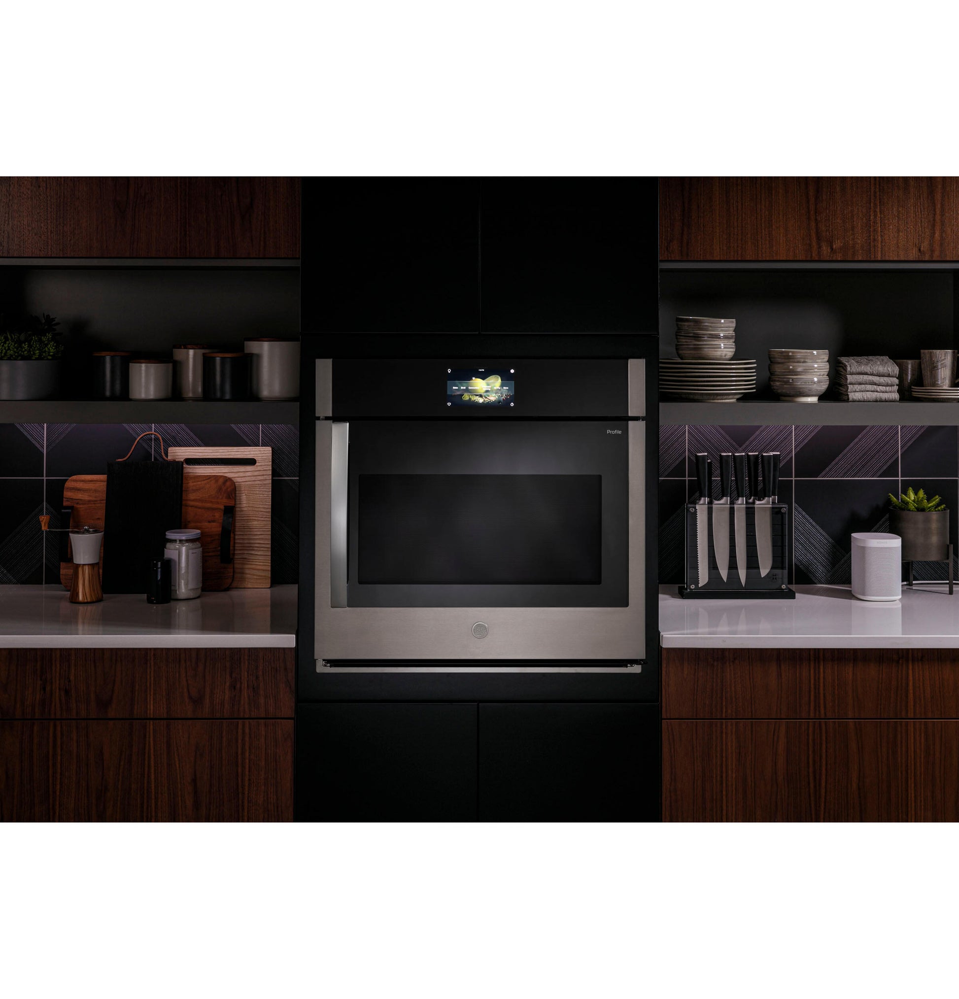 Ge Appliances PTS700LSNSS Ge Profile™ 30" Smart Built-In Convection Single Wall Oven With Left-Hand Side-Swing Doors