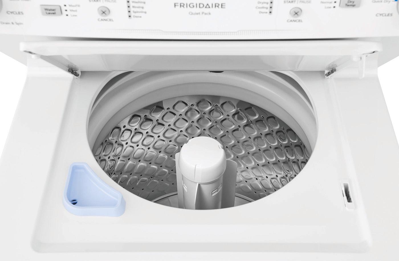 Frigidaire FLCE7523AW Frigidaire Electric Long Vent Stacked Laundry Center - 3.9 Cu. Ft Washer And 5.5 Cu. Ft. Dryer