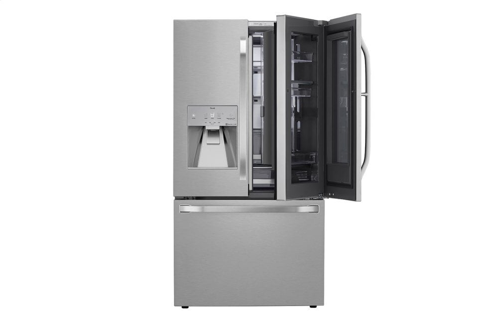 Lg SRFVC2406S Lg Studio 24 Cu. Ft. Smart Wi-Fi Enabled Instaview™ Door-In-Door® Counter-Depth Refrigerator With Craft Ice™ Maker