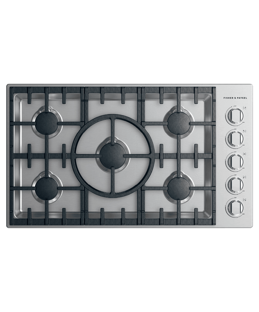 Fisher & Paykel CDV2365LN Gas Cooktop, 36", Lpg