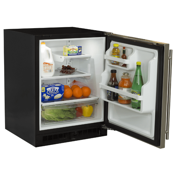 Marvel MARE224SS41A 24-In Low Profile Built-In Refrigerator With Maxstore Bin And Door Storage With Door Style - Stainless Steel, Door Swing - Right