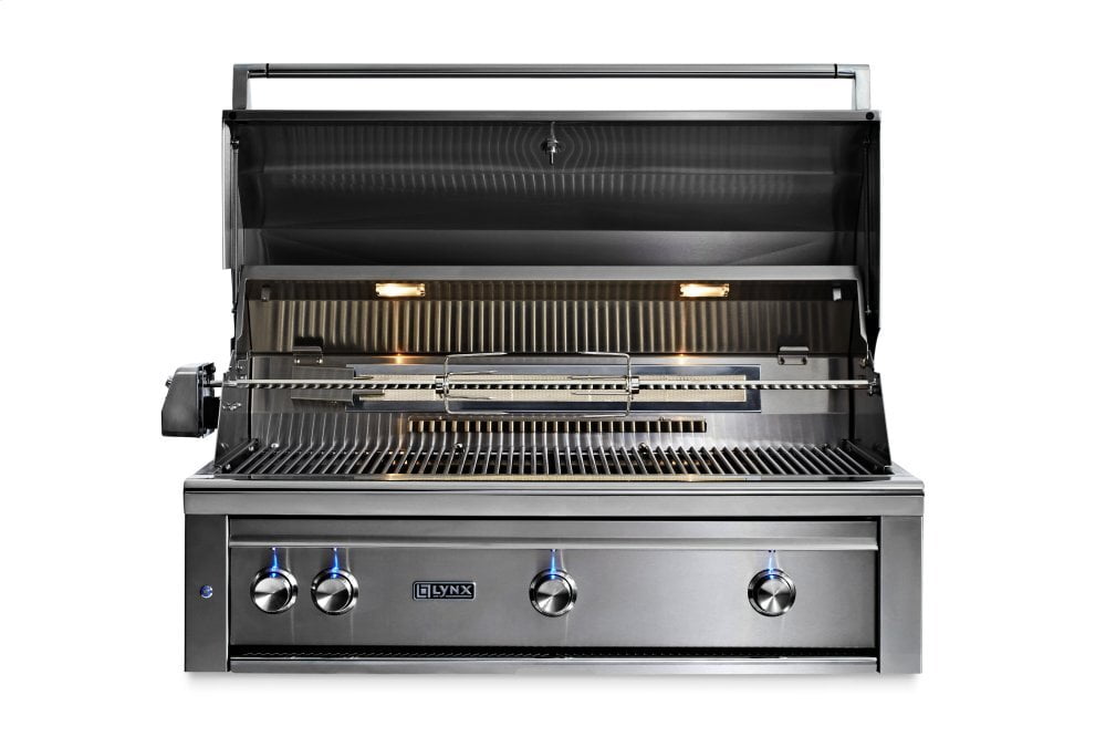 Lynx L42R3NG 42" Lynx Professional Built In Grill With 3 Ceramic Burners And Rotisserie, Ng