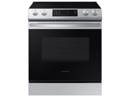 Samsung NE63T8311SS 6.3 Cu. Ft. Front Control Slide-In Electric Range With Convection & Wi-Fi In Stainless Steel