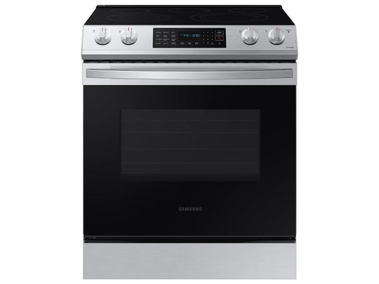 Samsung NE63T8311SS 6.3 Cu. Ft. Front Control Slide-In Electric Range With Convection & Wi-Fi In Stainless Steel