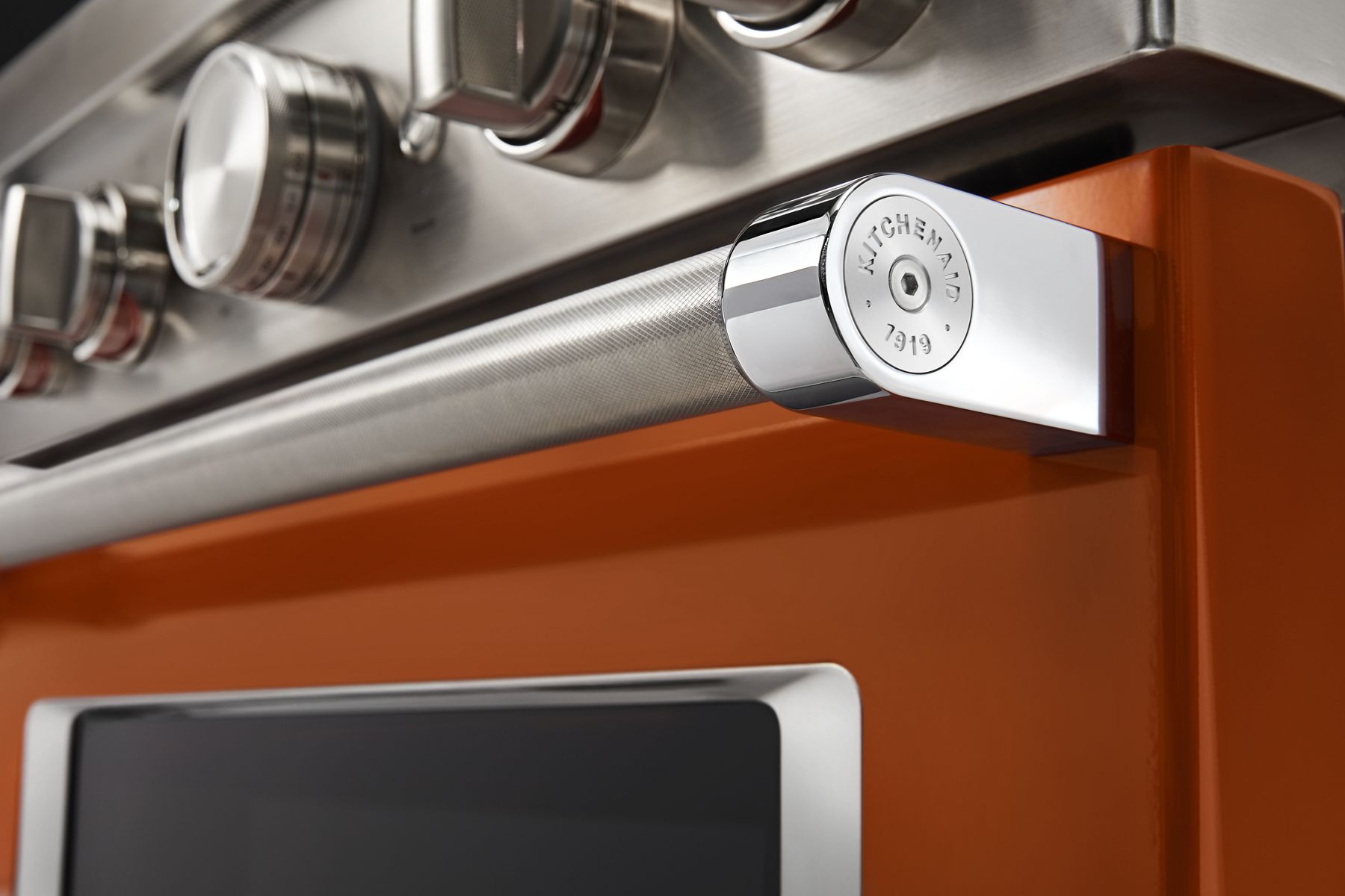 Kitchenaid KFDC500JSC Kitchenaid® 30'' Smart Commercial-Style Dual Fuel Range With 4 Burners - Scorched Orange