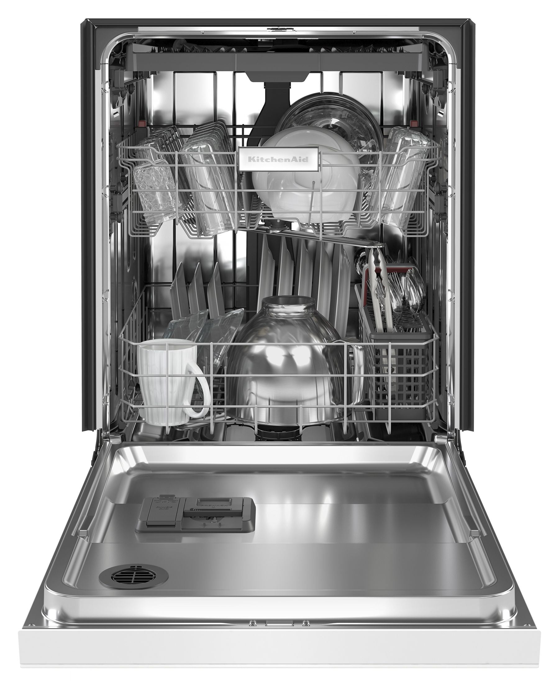 Kitchenaid KDFE204KWH 39 Dba Dishwasher With Third Level Utensil Rack - White