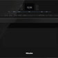 Miele H6600BMBK H 6600 Bm 24 Inch Speed Oven With Combi-Modes And Roast Probe For Precise-Temperature Cooking.- Obsidian Black