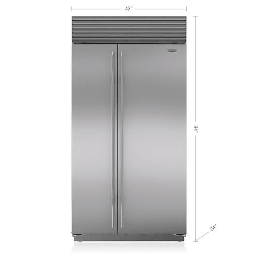 Sub-Zero BI42SIDSTH 42" Classic Side-By-Side Refrigerator/Freezer With Internal Dispenser