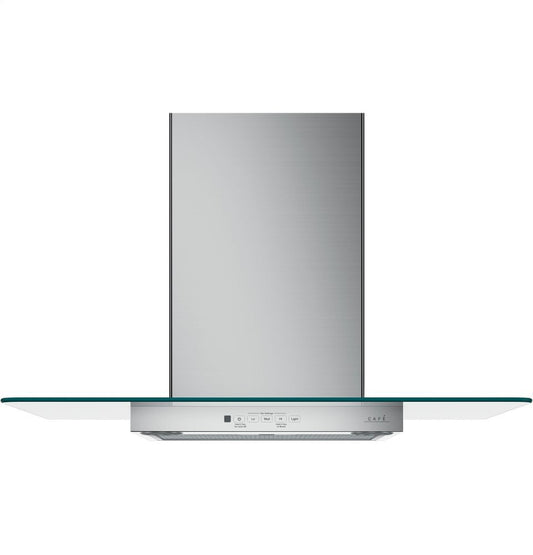 Cafe CVW73012MSS Café 30" Wall-Mount Glass Canopy Chimney Hood