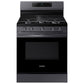 Samsung NX60A6311SG 6.0 Cu. Ft. Smart Freestanding Gas Range With 18K Btu Dual Power Burner & Self Clean In Black Stainless Steel