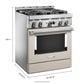 Kitchenaid KFGC500JMH Kitchenaid® 30'' Smart Commercial-Style Gas Range With 4 Burners - Milkshake
