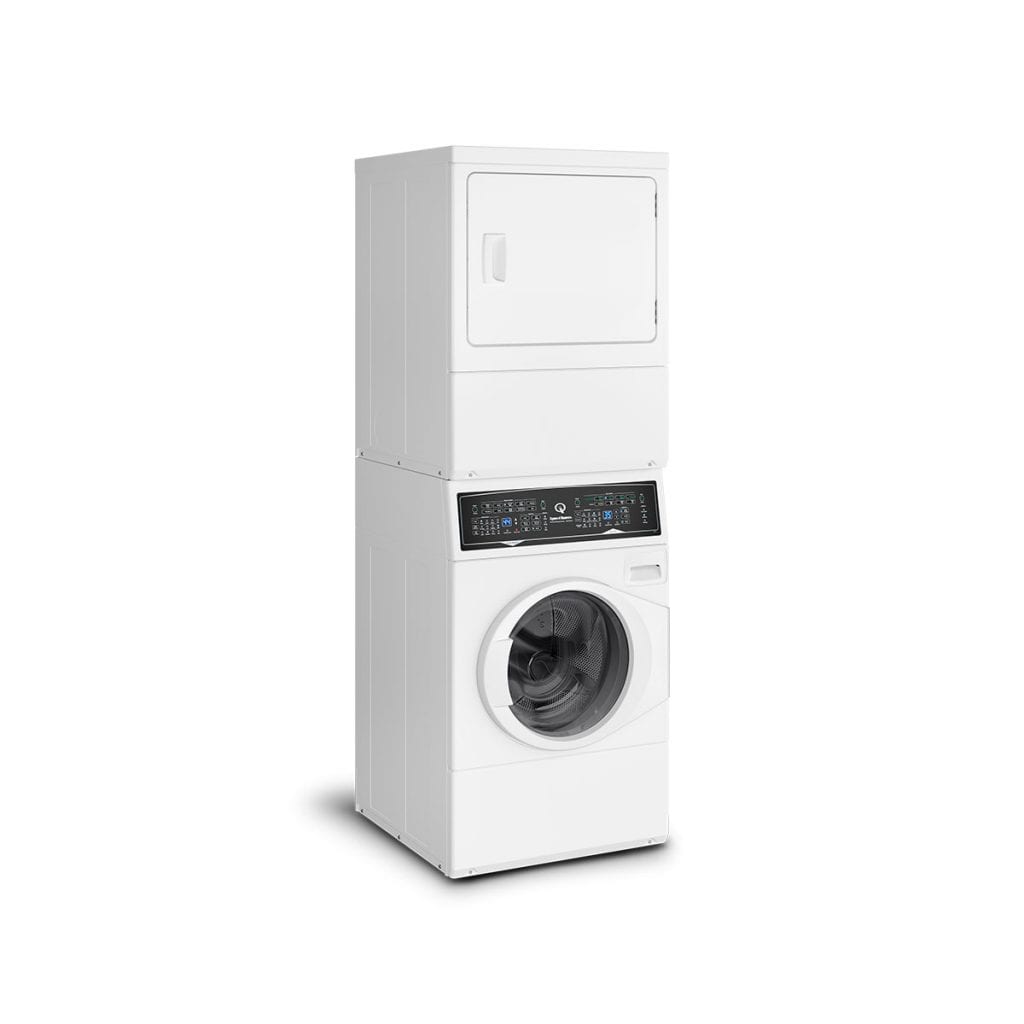 Speed Queen SF7007WG Sf7 Stacked White Washer - Gas Dryer With Pet Plus Sanitize Fast Cycle Times 5-Year Warranty