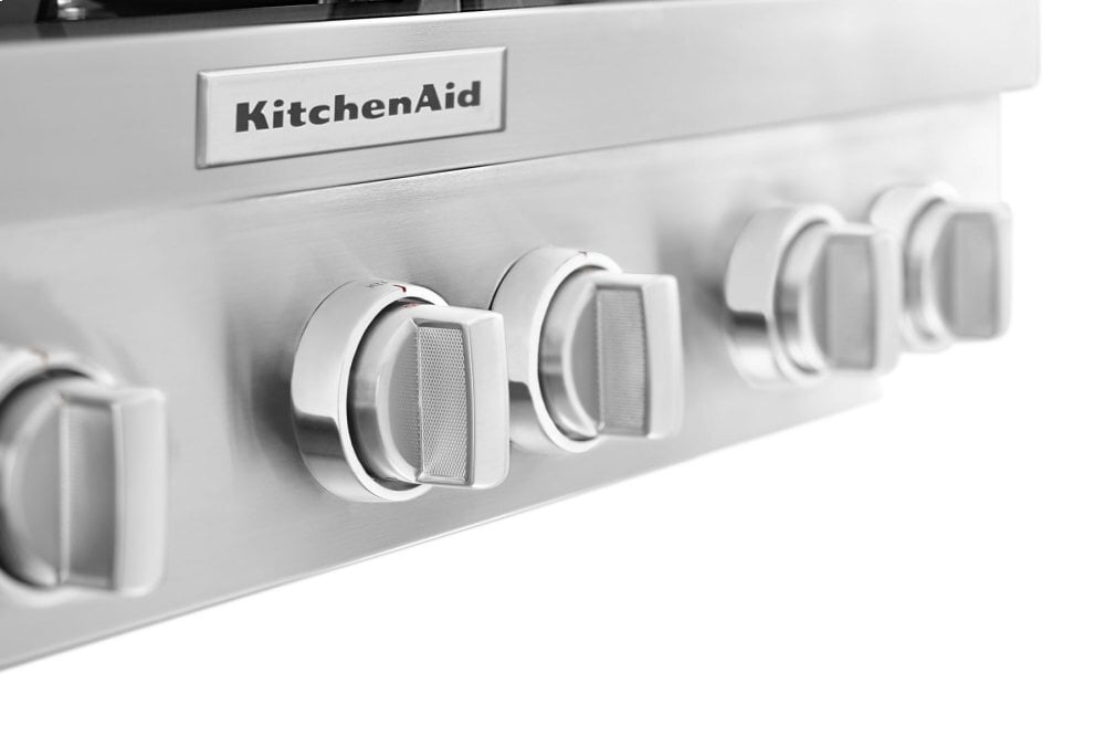 Kitchenaid KCGC506JSS Kitchenaid® 36'' 6-Burner Commercial-Style Gas Rangetop - Stainless Steel
