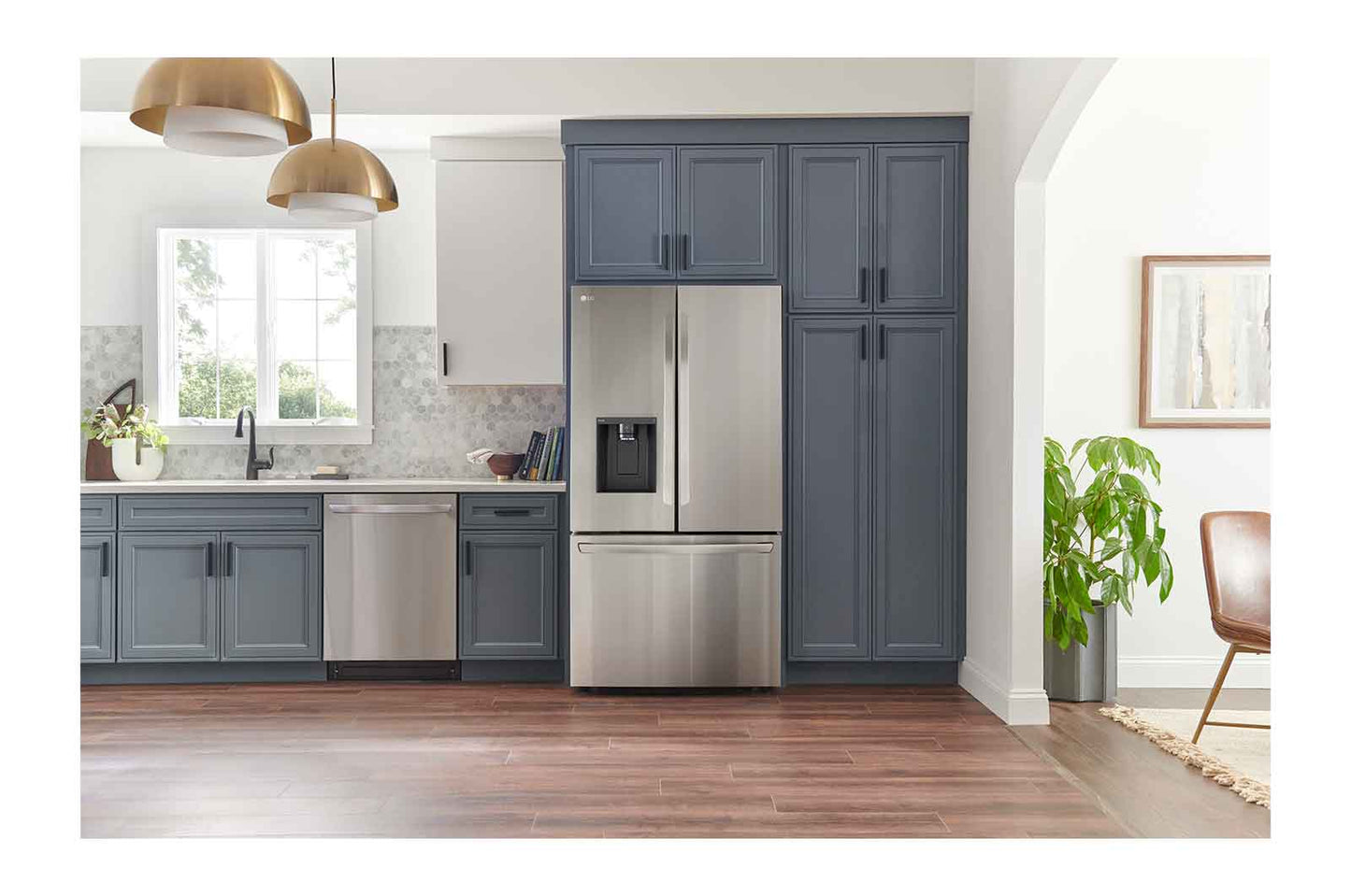 Lg LRFXC2606S 26 Cu. Ft. Smart Counter-Depth Max Refrigerator With Dual Ice Makers