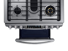 Samsung NY58J9850WS 5.8 Cu. Ft. Slide-In Dual Fuel Range With Flex Duo™ & Dual Door In Stainless Steel