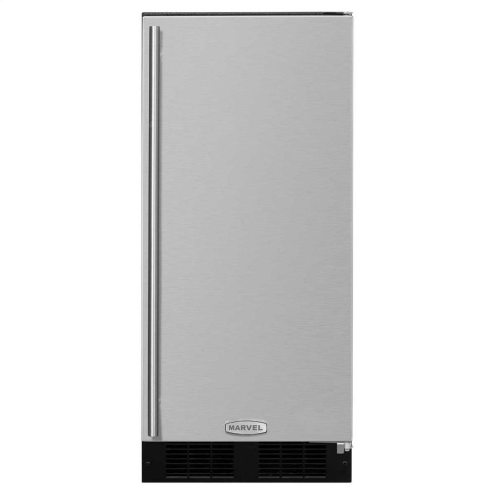 Marvel ML15CLS1RS 15" Marvel Clear Ice Machine With Arctic Illuminice Lighting - Gravity Drain - Stainless Steel Door With Right Hinge
