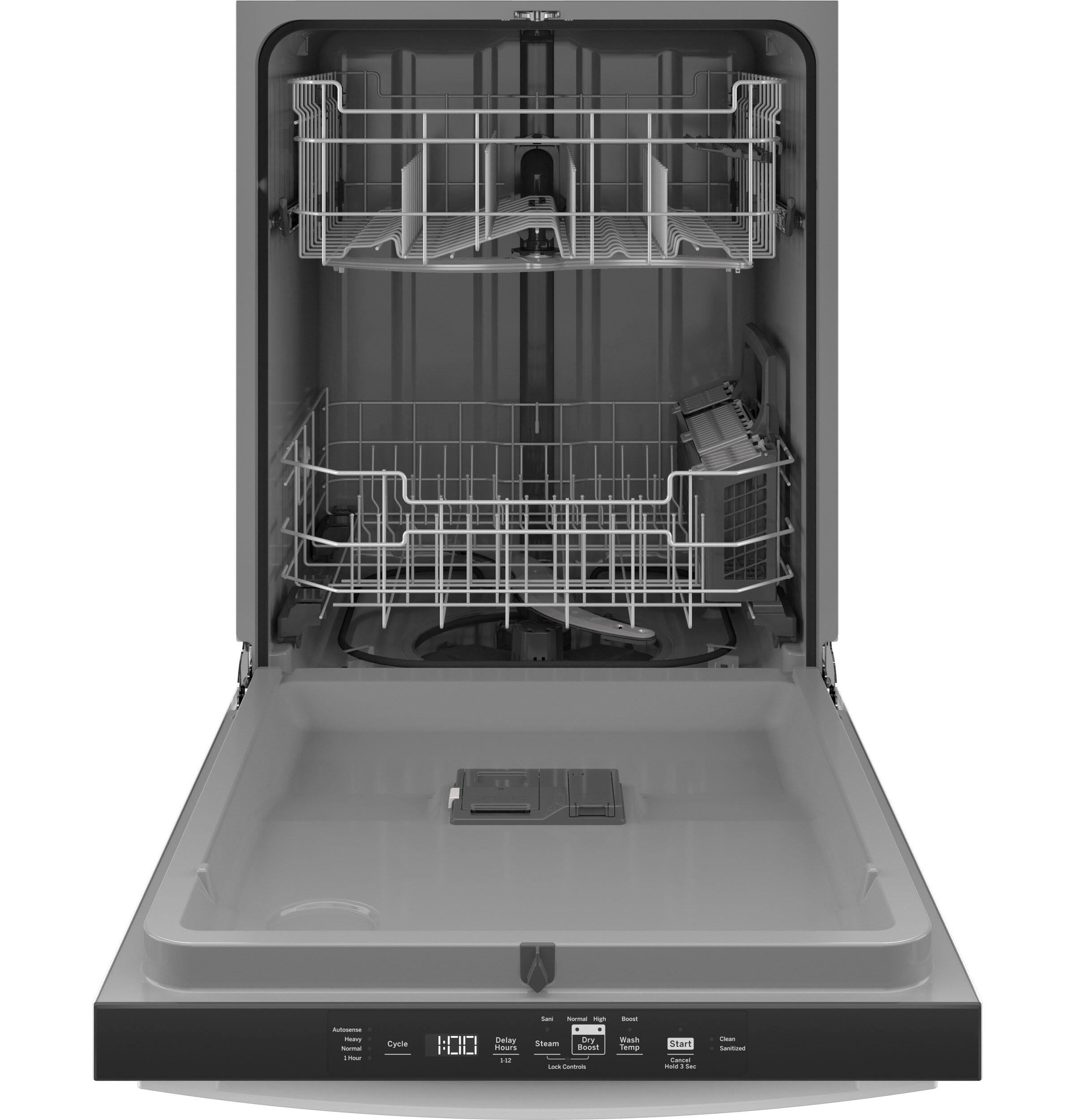 Ge Appliances GDT550PGRWW Ge® Top Control With Plastic Interior Dishwasher With Sanitize Cycle & Dry Boost