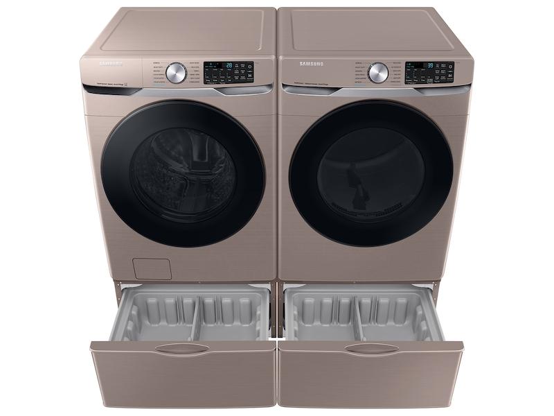 Samsung DVE45B6300C 7.5 Cu. Ft. Smart Electric Dryer With Steam Sanitize+ In Champagne, Open Box