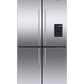 Fisher & Paykel RF203QDUVX1 Freestanding Quad Door Refrigerator Freezer, 36
