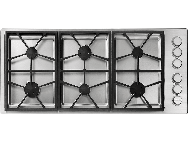 Dacor HPCT466GSLPH 46" Professional Gas Cooktop, Liquid Propane/High Altitude