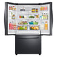 Samsung RF28T5101SG 28 Cu. Ft. Large Capacity 3-Door French Door Refrigerator With Internal Water Dispenser In Black Stainless Steel