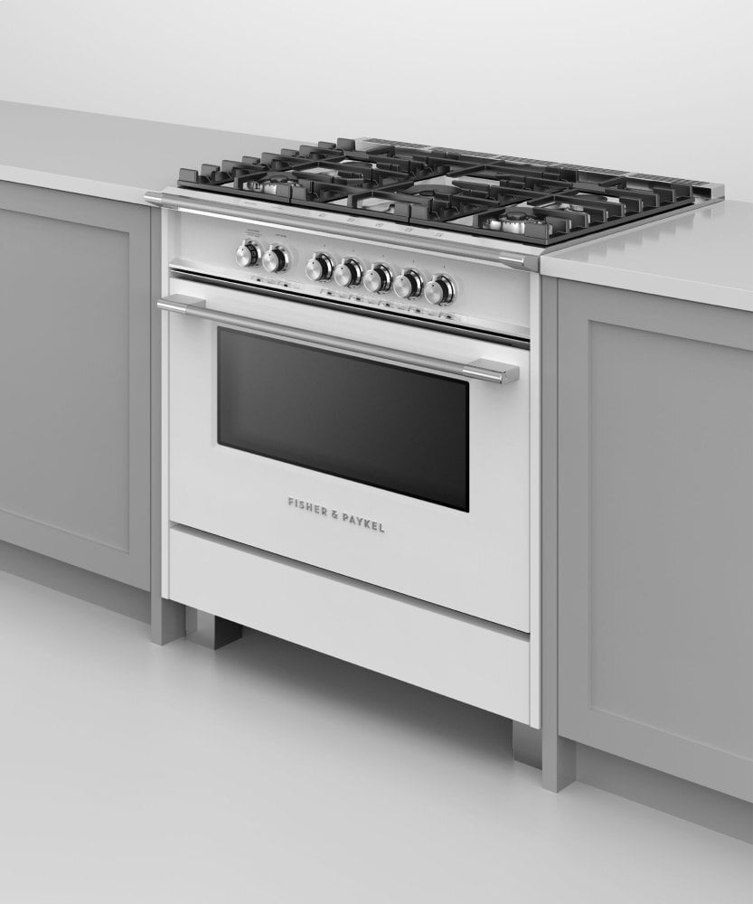Fisher & Paykel OR36SCG4W1 Gas Range, 36", 5 Burners