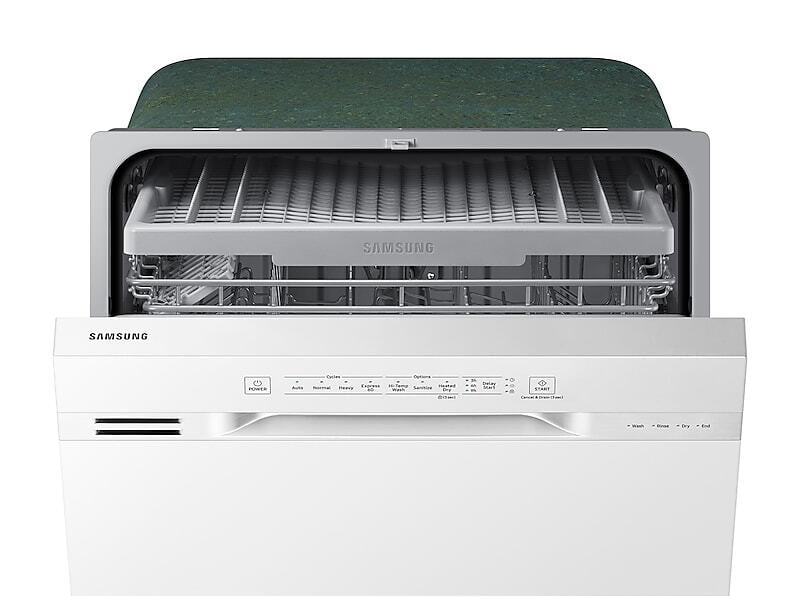 Samsung DW80N3030UW Front Control 51 Dba Dishwasher With Hybrid Interior In White