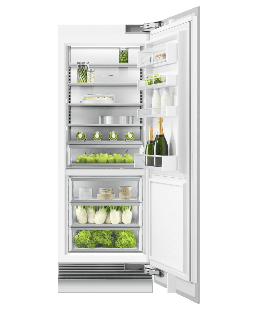Fisher & Paykel RS3084SRHK1 Integrated Column Refrigerator, 30", Water