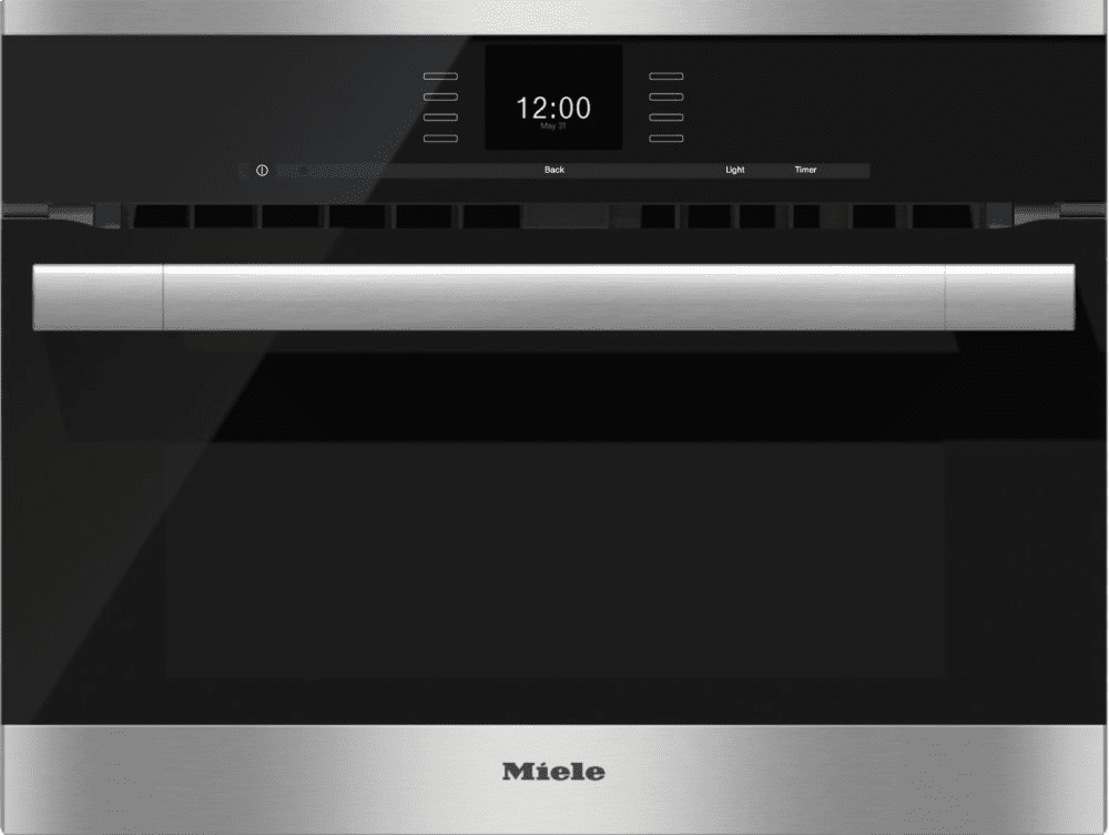 Miele H6500BM Stainless Steel - 24 Inch Speed Oven With Combi-Modes And Roast Probe For Precise-Temperature Cooking.