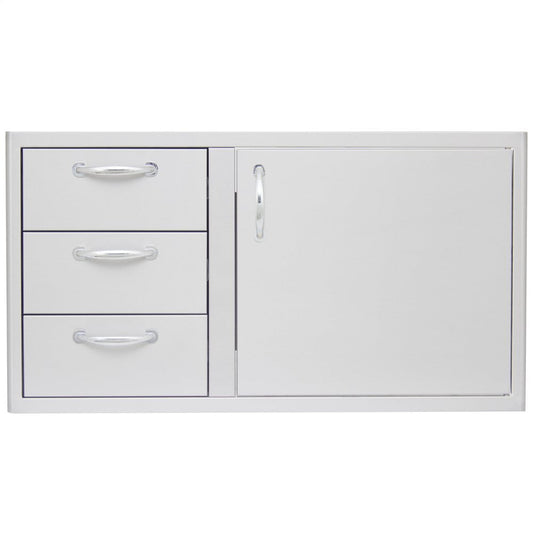 Blaze Grills BLZDDC39R Blaze 39 Inch Access Door And Triple Drawer Combo