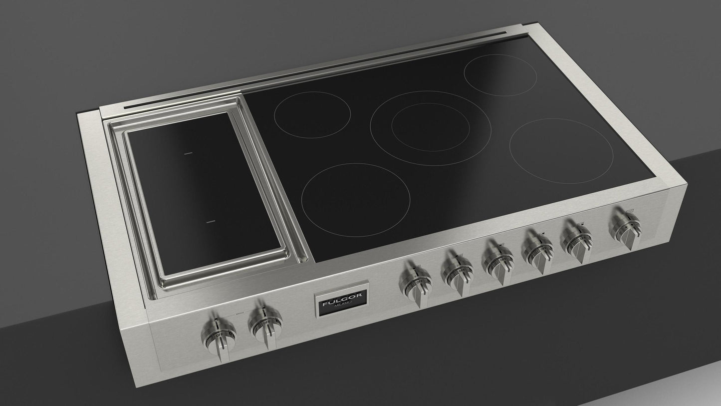 Fulgor Milano F6IRT485GS1 Sofia 48" Pro Induction Rangetop With Griddle