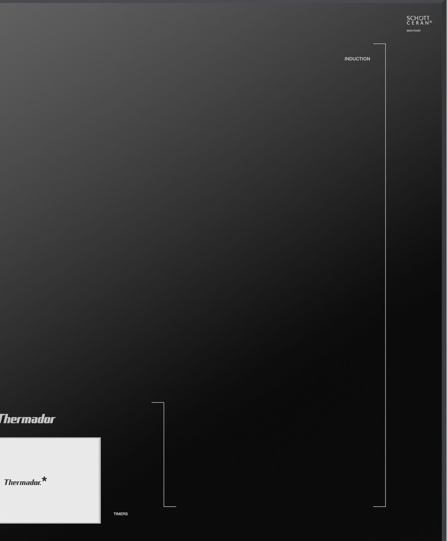 Thermador CIT30YWBB Freedom® Induction Cooktop 30'' Dark Gray, Surface Mount Without Frame Cit30Ywbb