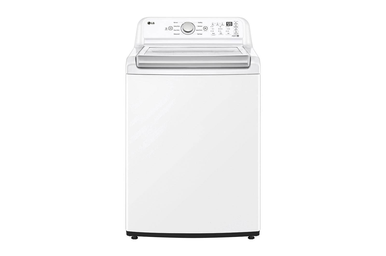 Lg WT7155CW 4.8 Cu. Ft. Mega Capacity Top Load Washer With 4-Way&#8482; Agitator & Turbodrum&#8482; Technology