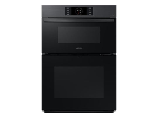 Samsung NQ70CG700DMT Bespoke 30" Microwave Combination Wall Oven With With Flex Duo™ In Matte Black Steel