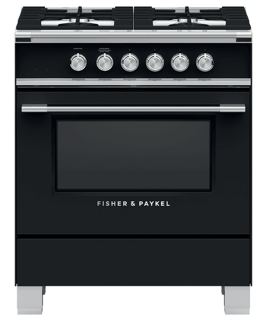 Fisher & Paykel OR30SCG4B1 Gas Range, 30", 4 Burners
