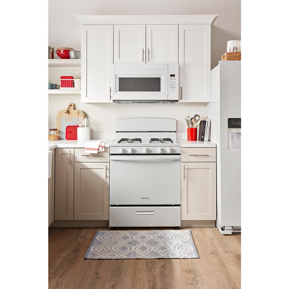 Amana AGR4203MNW Amana® 30-Inch Gas Range With Easy-Clean Glass Door