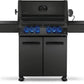 Napoleon Bbq P500RSIBPK3PHM Phantom Prestige 500 Rsib With Infrared Side And Rear Burners , Propane, Matte/Matt Black