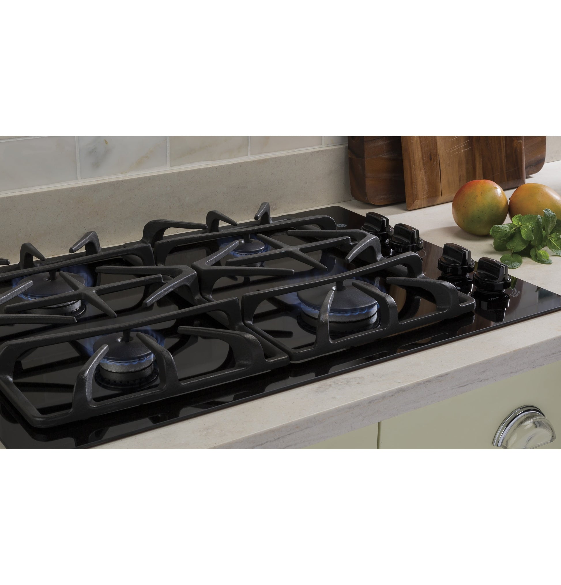 Ge Appliances JGP5530DLBB Ge® 30" Built-In Gas On Glass Cooktop With Dishwasher Safe Grates
