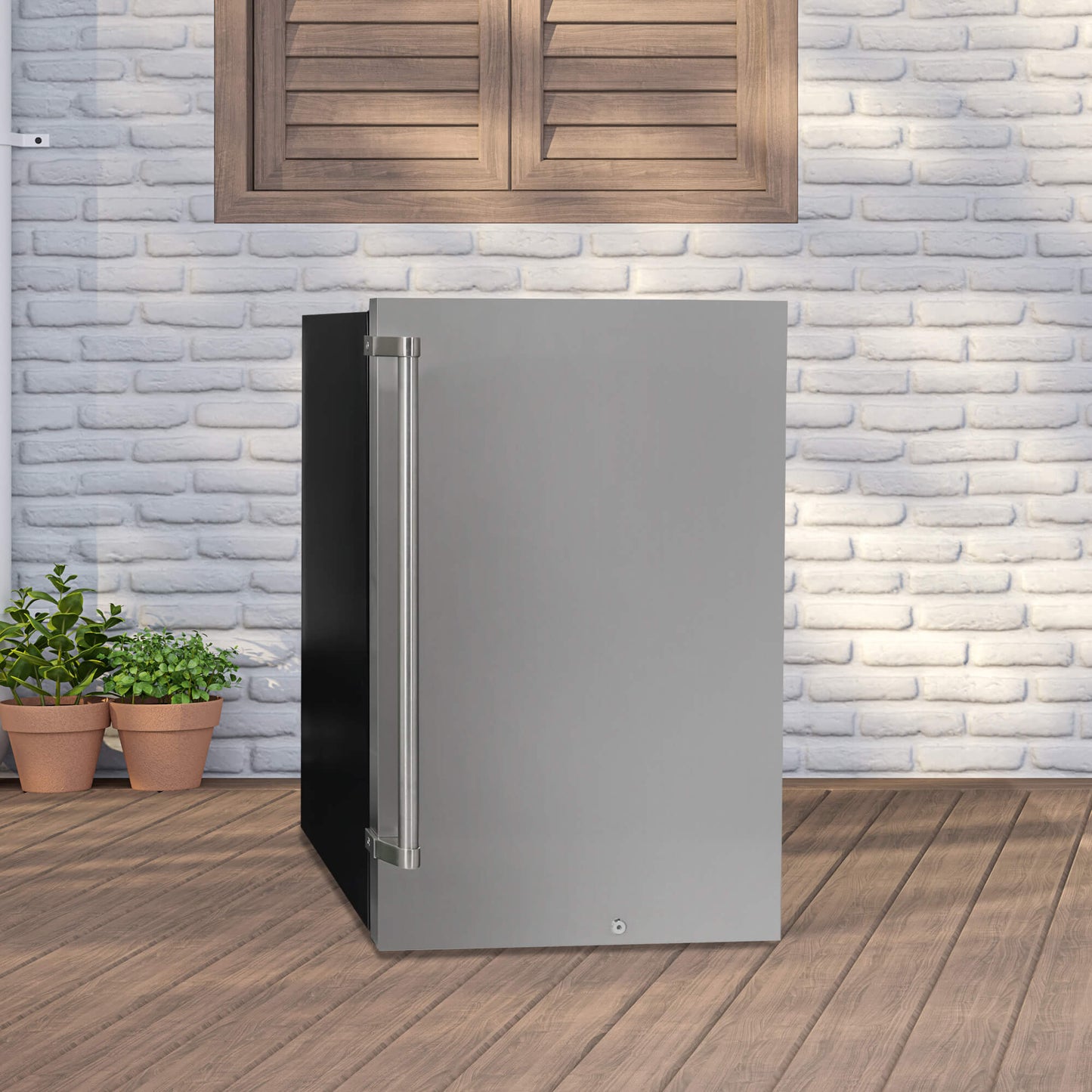 Danby DAR044A1SSO6 Danby 4.4 Cu. Ft. Outdoor Fridge In Stainless Steel