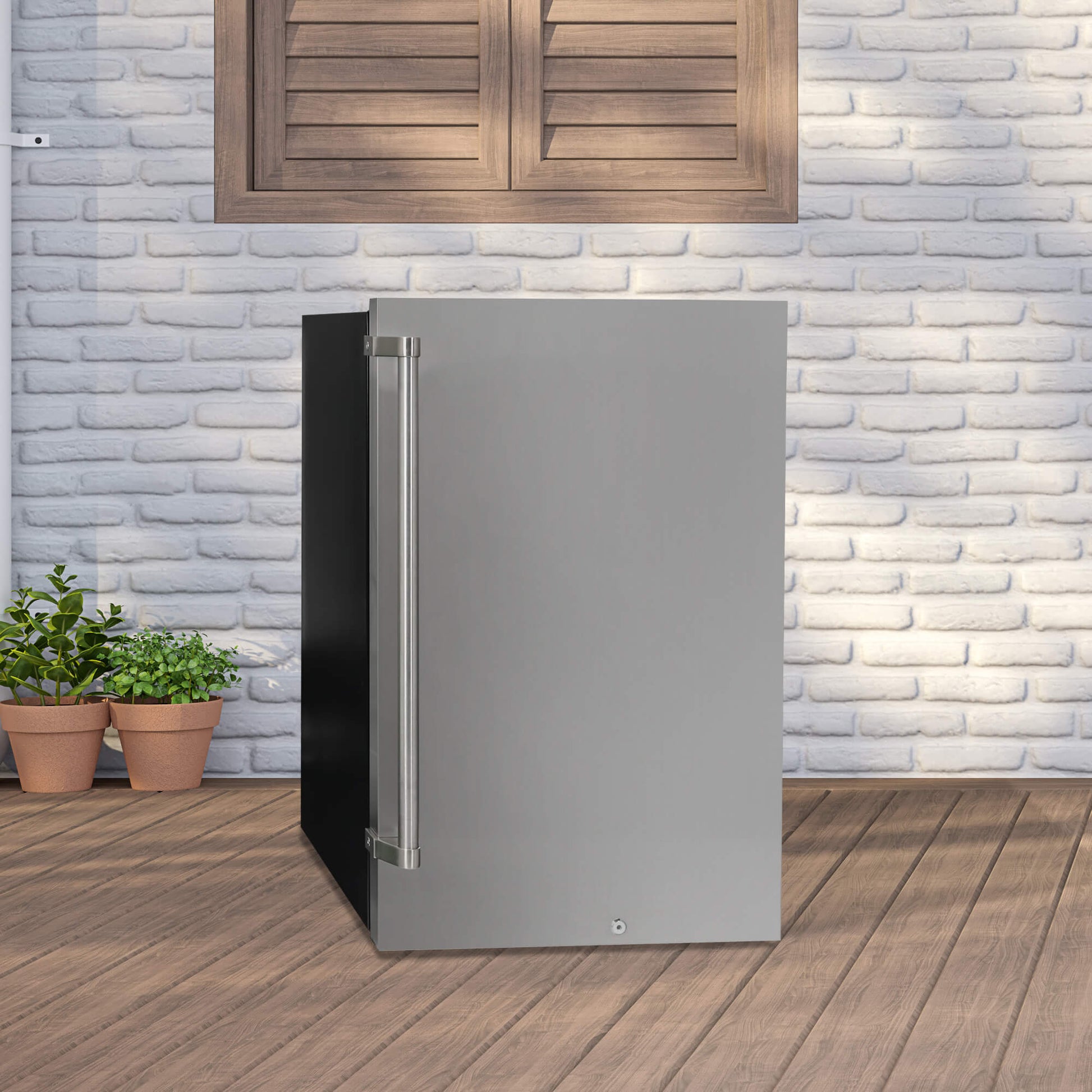 Danby DAR044A1SSO6 Danby 4.4 Cu. Ft. Outdoor Fridge In Stainless Steel