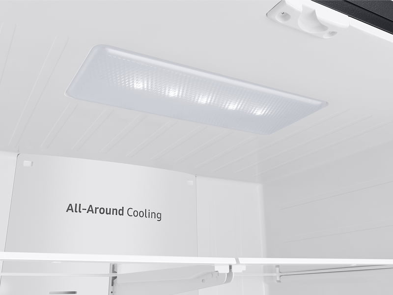 Samsung RF28T5101SG 28 Cu. Ft. Large Capacity 3-Door French Door Refrigerator With Internal Water Dispenser In Black Stainless Steel